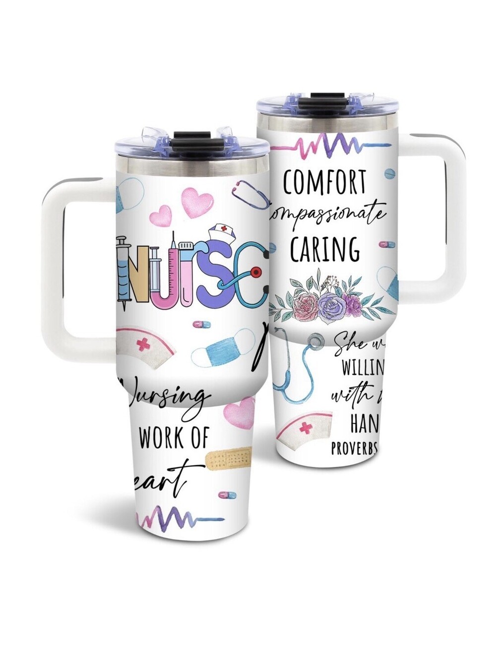 New Nurse Tumbler 40oz, Insulated Free Shipping